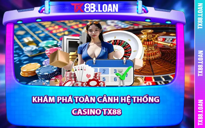 Khám phá toàn cảnh hệ thống Casino TX88